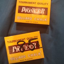 Pioneer Tournament Quality Blue Billiard Chalk 2 Packages. New 