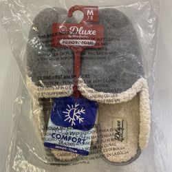 Dluxe by Dearfoams Slippers For Women Memory Foam Medium Size 7-8