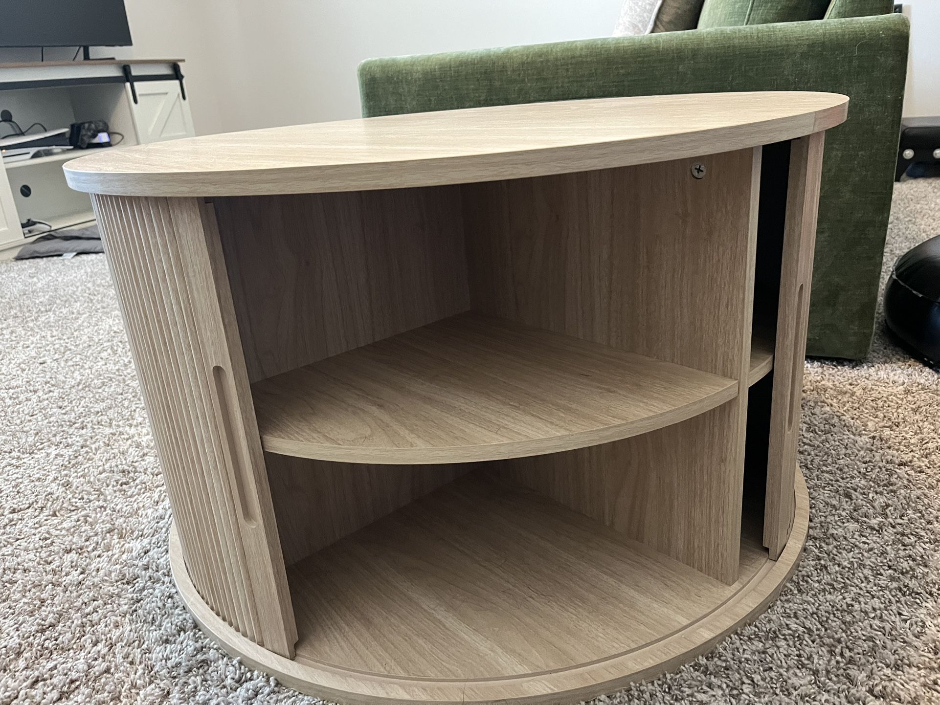 Beige Coffee Table & Side Table Set