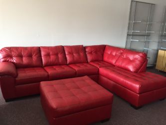 Red sectional