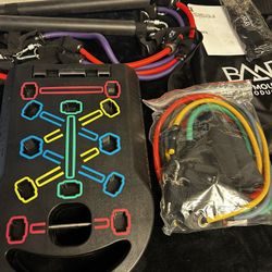 Portable 9-in-1 Color-Coded Push Up Rack & Home Gym Equipment