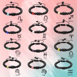 Zodiac Bracelet, Astrology Bracelet, Zodiac Constellation