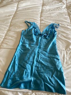 Victoria’s Secret Short Satin and Lace Slip Dress-Medium