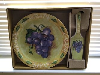 Cake plate and server