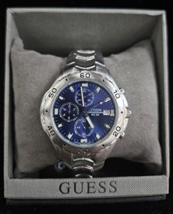 Citizen 0510-S92294 WR100 Chronograph Blue Dial Quartz Men's Watch
