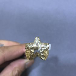 10KT GOLD STAR ⭐️ NUGGET RING