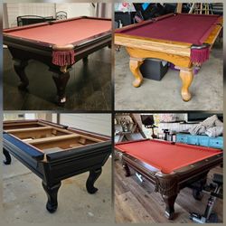 Various Slate Pool Table Billiard Delivery And Installation Available 