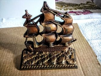 Vintage Pair Cast Iron Book Ends