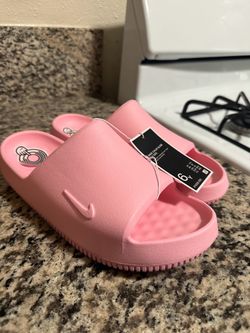 Nike Calm Slide Kids Size 6Y Pink