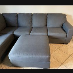 Beautiful Charcoal grey sectional couch from Ashley Furniture