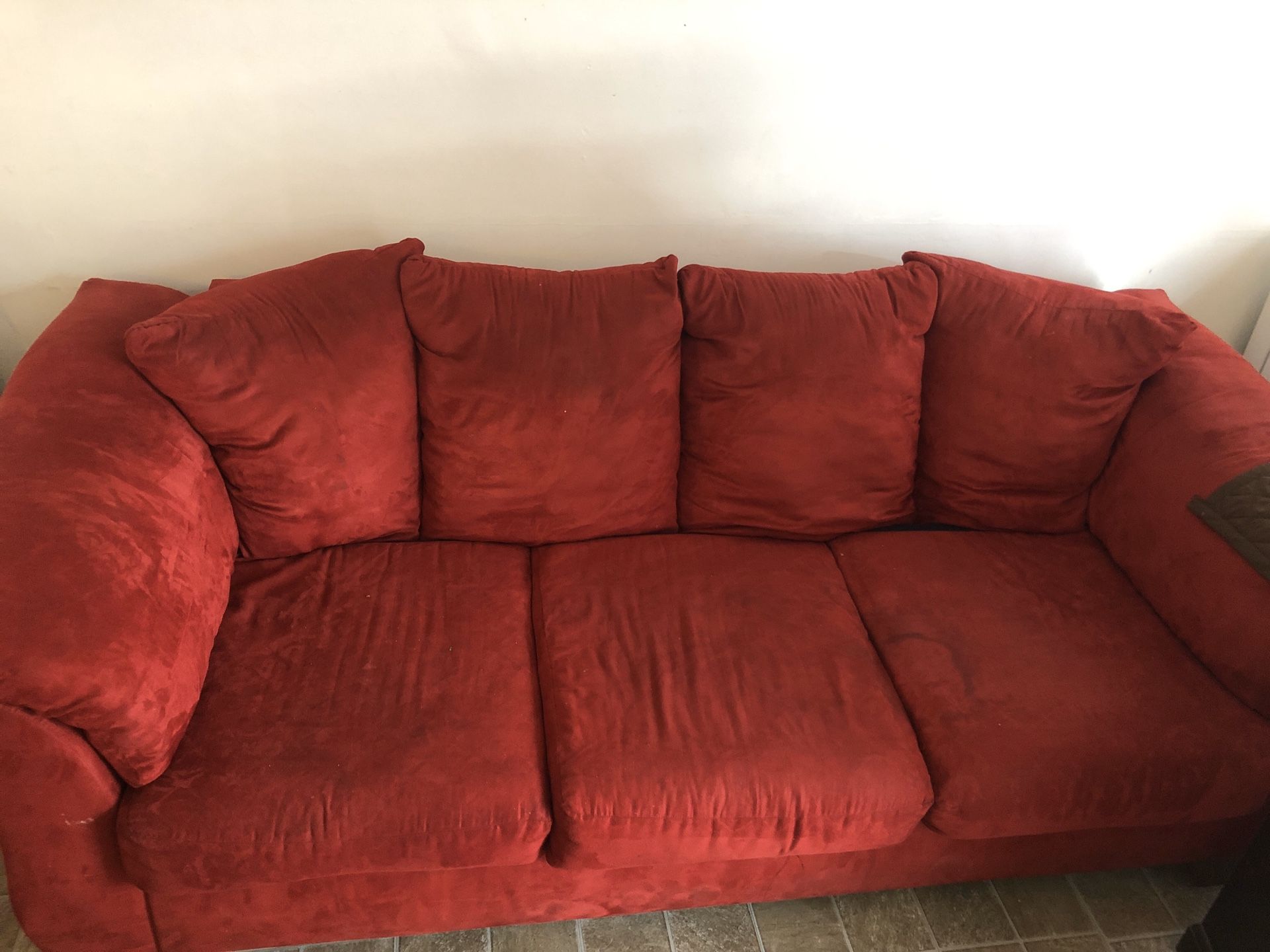 Red couches