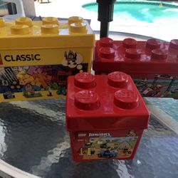 3 empty Lego containers!