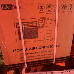 Edendirect 2,500 BTU Portable Air Conditioner Cools 45 sq.ft. with Dehumidifier and Remote for Camping, Fishing and RV in White