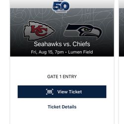 Seahawks vs Chiefs Preseason 
