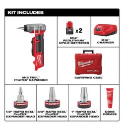 MILWUAKEE M12 FUEL BRUHLESS EXPANSION TOOL KIT NEW 