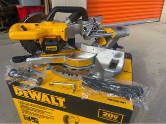 DEWALT 20V MAX Cordless 7-1/4”  Sliding Miter Saw with (1) 20V Battery 4.0Ah
