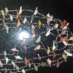 Fetish Mother OF Pearl Birds NECKLACE 