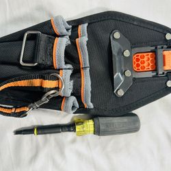 KLEIN TOOL POUCH And SCREW DRIVER 