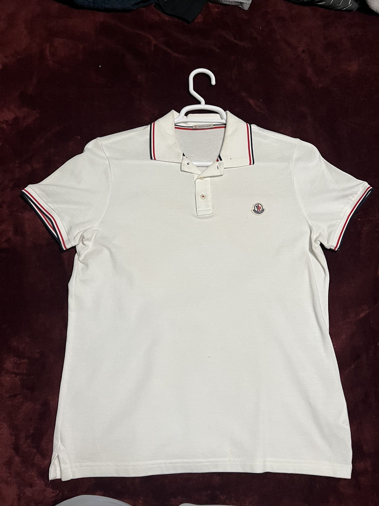 Mens White MoncleR Polo