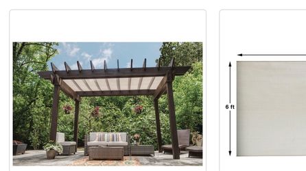 6 ft. × 50 ft. Almond Sun Shade Fabric