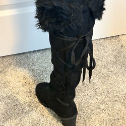 Tall Fur Boots