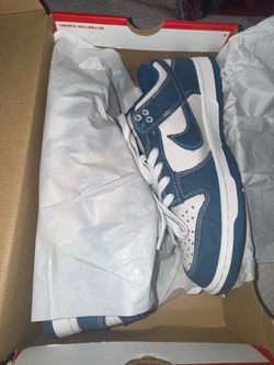 Denim blue dunk lows size 7.5M