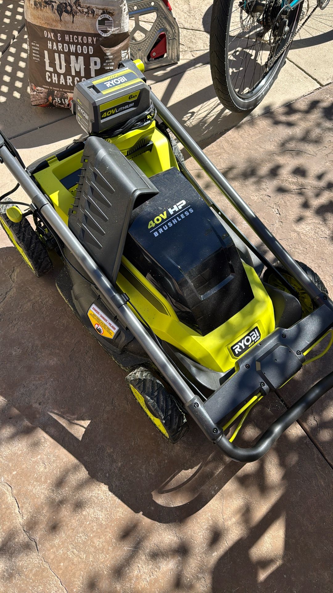 RYOBI 40V HP Brushless 20 in. Cordless Battery Walk Behind Push Lawn Mower with 6.0 Ah Battery and Charger