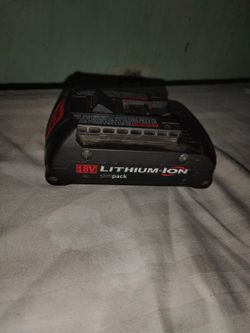 18v Bosch Slimpack Battery