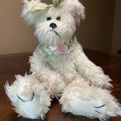 Bearington Collection Bear "Hope Angel" White Plush Bear