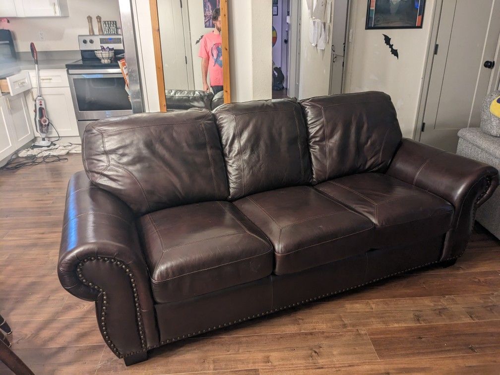 Leather Style Couch