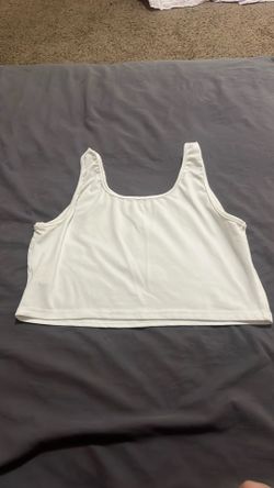 2$  White Crop Top Tank Top Size L From SHEIN 