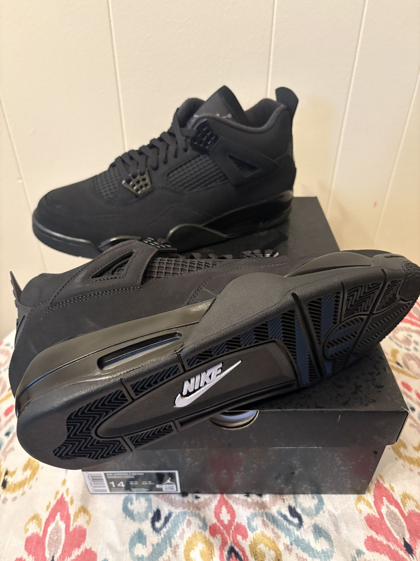 Air Jordan 4 Retro “Black Cat” Size 14