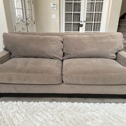 Couch With Free Sofa Cover Suade Soft Great Condition