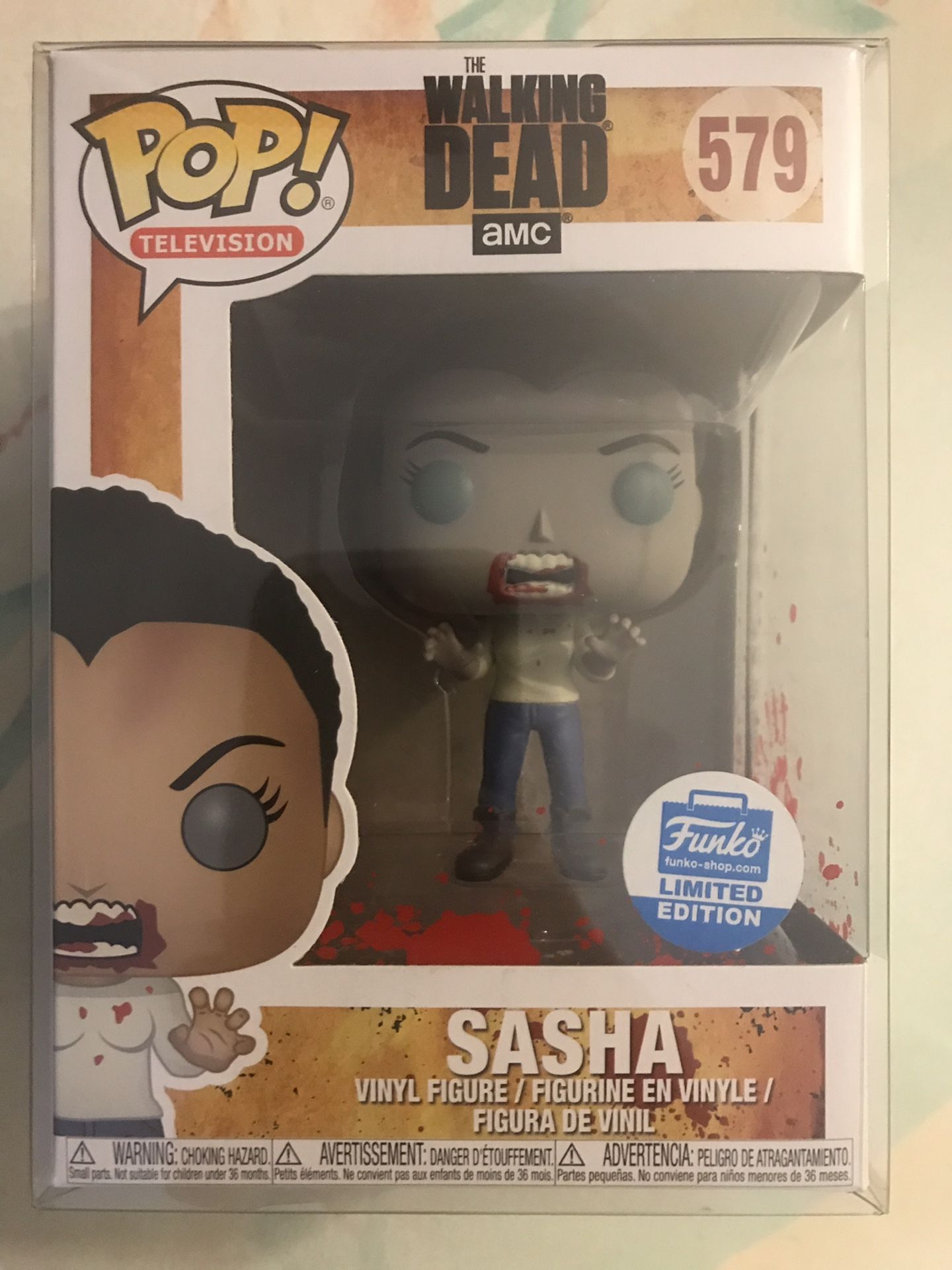 Funko Pop Sasha Zombie Walker #579 The Walking Dead Funko Shop Exclusive Limited