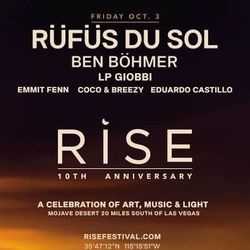 VIP Rise tickets Saturday & Sunday 