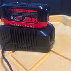Craftsman 5.0 Battery And Charger