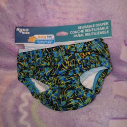 $5 NEW REUSABLE DIAPER SIZE 3-6 MONTHS.