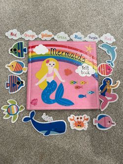 Mermaid felt book - all pieces included