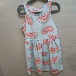 Size 4 Girls Watermelon Dress Carter's New With Tags