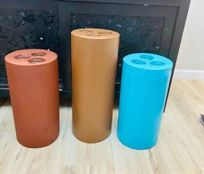 Candles Large Hand Poured and painted