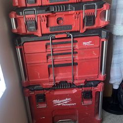 4 piece Milwaukee pack out system