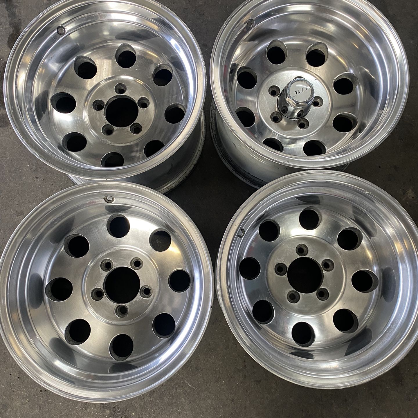 15x10 5x4.5 Vintage Wheels Polished Jeep Ford for Sale in Stockton 