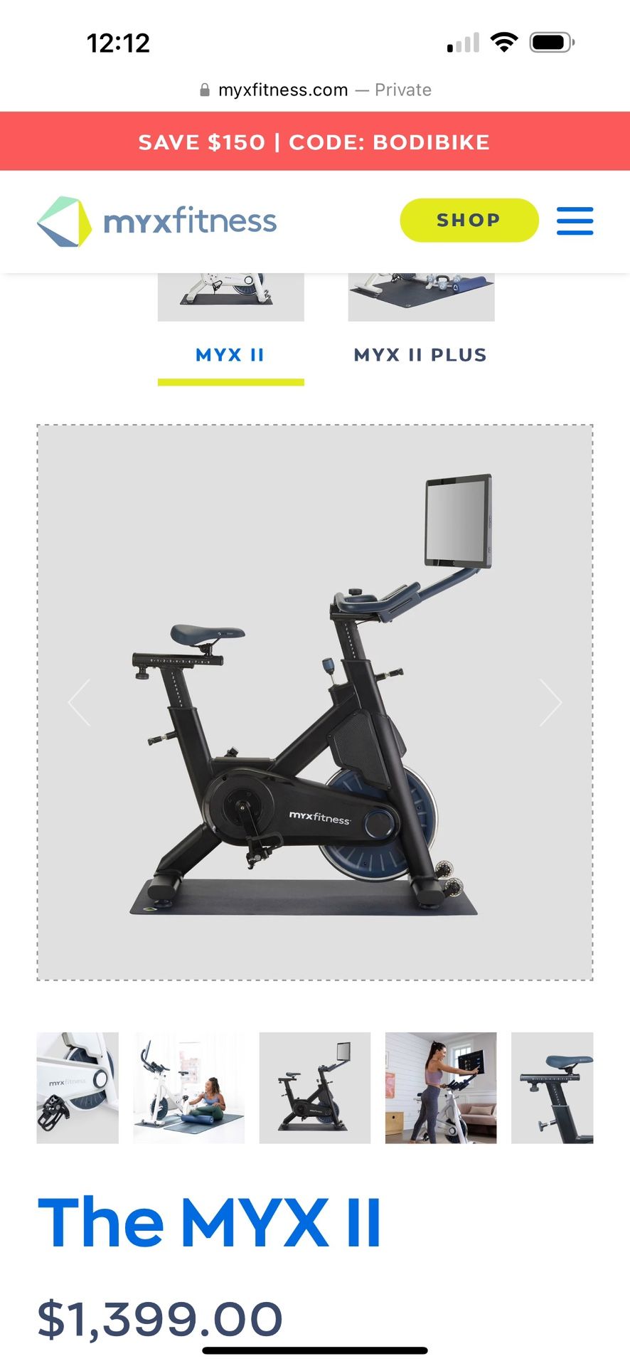 MYX Fitness Bike (unused)