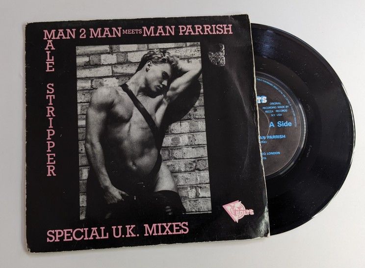Man To Man Meets Parrish Male Stripper UK Mixes Vinyl 45 UK Press