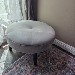 Gray ottoman 