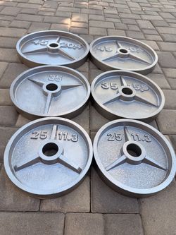Deep dish Olympic weights