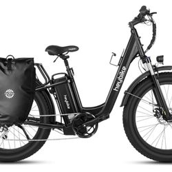 Heybike Explore Electric Bike for Adults 48V 20AH Removable Massive Battery, 750W Brushless Motor, 26" x 4.0 Fat Tire Step-Thru Ebike up to 28MPH,7-Sp