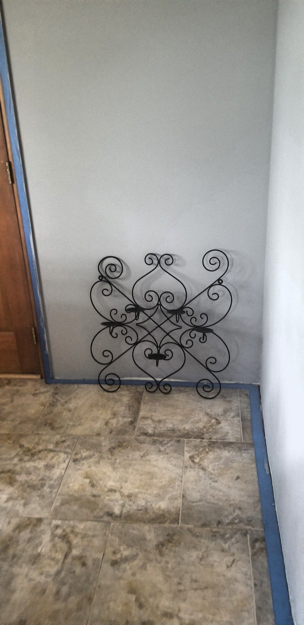 Cast Iron Wall Decor/ Candle Holder