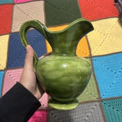 Green Ceramic Vase Decoration