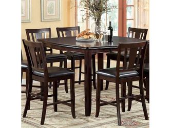 Edgewood Espresso Square Counter Height Table